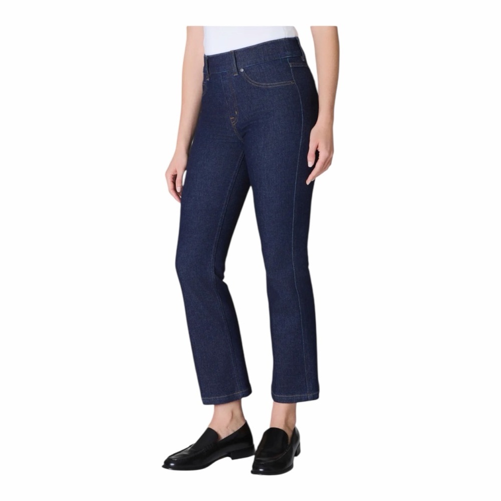 Spanx Kick Flare‎ Pull On Jeans in Raw Indigo Size Medium SE1